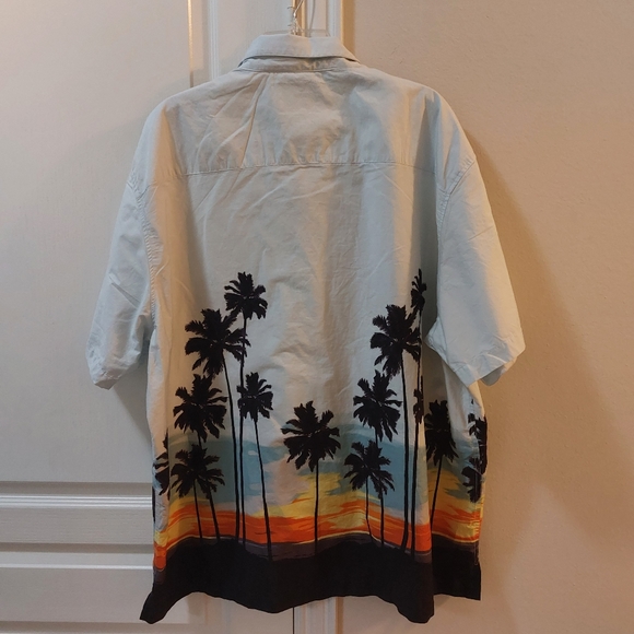28 Palms Hawaiian Men's Button-down Short Sleeve Shirt Size XXL - Picture 6 of 7